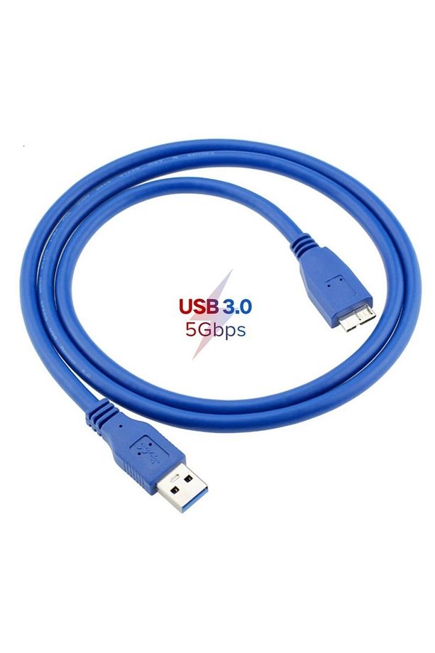 Usb 3.0 Hdd Harddisk Kablosu Yüksek Hiz Usb 3.0 Tip A Mikro B Kablo Hızlı Veri Aktarma Kablosu 50cm - 1