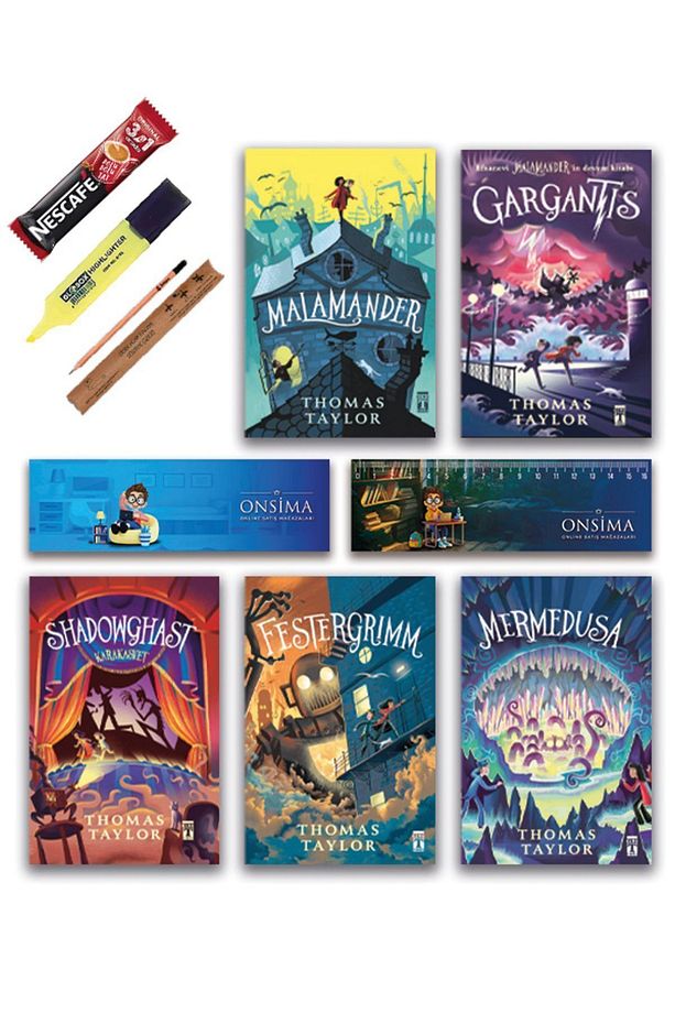 5 6 7 8 Sınıf Okuma Kitapları Set 5 Kitap - Malamander Gargantis Mermedusa Festergrimm Shadowghast - 1