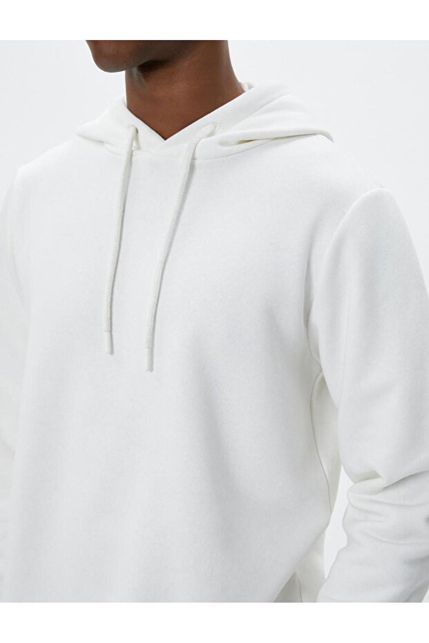Erkek Basic Kapşonlu Sweat - 4