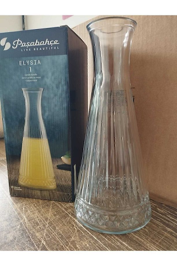 Elysia Karaf Limonata Şişesi Vazo Şişe Sürahi 940 CC Kapaksız - 2