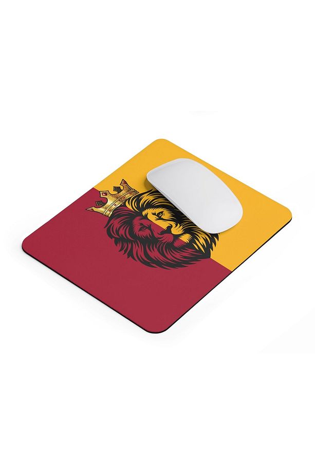 Sarı Kırmızı Aslan Desenli Taraftar Gamer Oyuncu Mouse Pad - 3