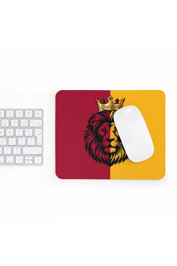 Sarı Kırmızı Aslan Desenli Taraftar Gamer Oyuncu Mouse Pad - 2