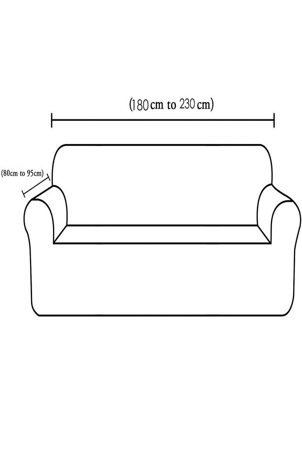 Likrali Koltuk Örtüsü Takımı 3 2 1 1 Koltuk Kılıfı Takımı (4 adet) Sofa Cover - 4