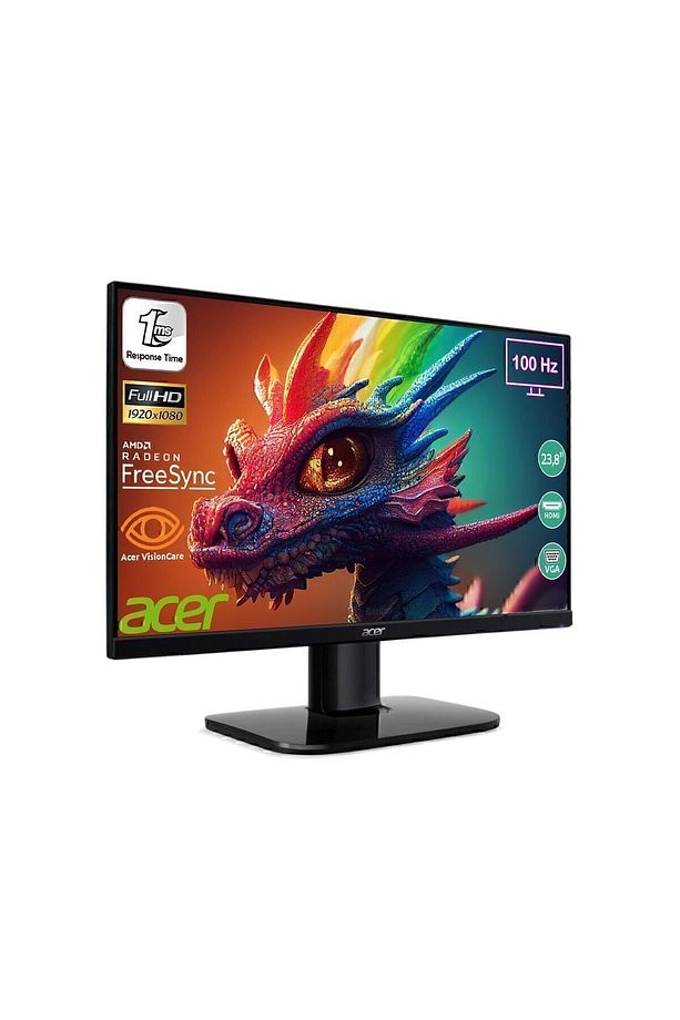 Kb242yh 23,8'' 100hz 1 Ms (HDMI VGA) Freesync Zerofrasme Full Hd Va Monitör Um.qk2ee.h01 - 2