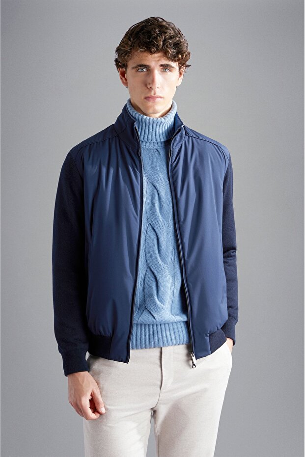 MEN'S ZIPPED PULLOVER C.W. WOOL - 1