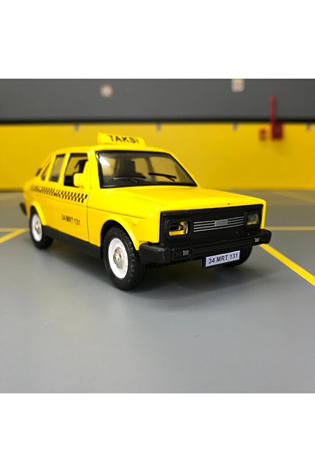 Murat 131 Taxi 1/36 Scale *C&C Model Garage* Pull Drop Diecast Metal Model Toy Car