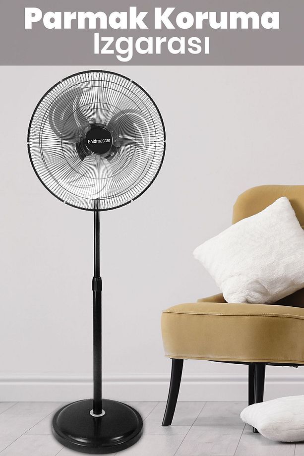 Polar Bakır Motorlu 20 Inch Salınımlı Hız Ayarlı Ayaklı Ayarlanabilir Vantilatör - 4