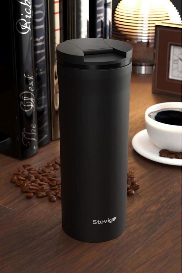 2 Go Paslanmaz Çelik Termos Bardak 400 ml St-201 Travel Mug - 1