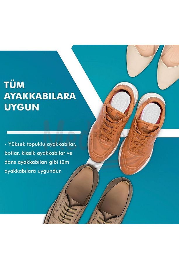 MG12 - Topuklu Ayakkabı Ve Babet Yapışkanlı Jel Iç Tabanlık | Yumuşak, Kayma Önleyici Yastıklama - 5