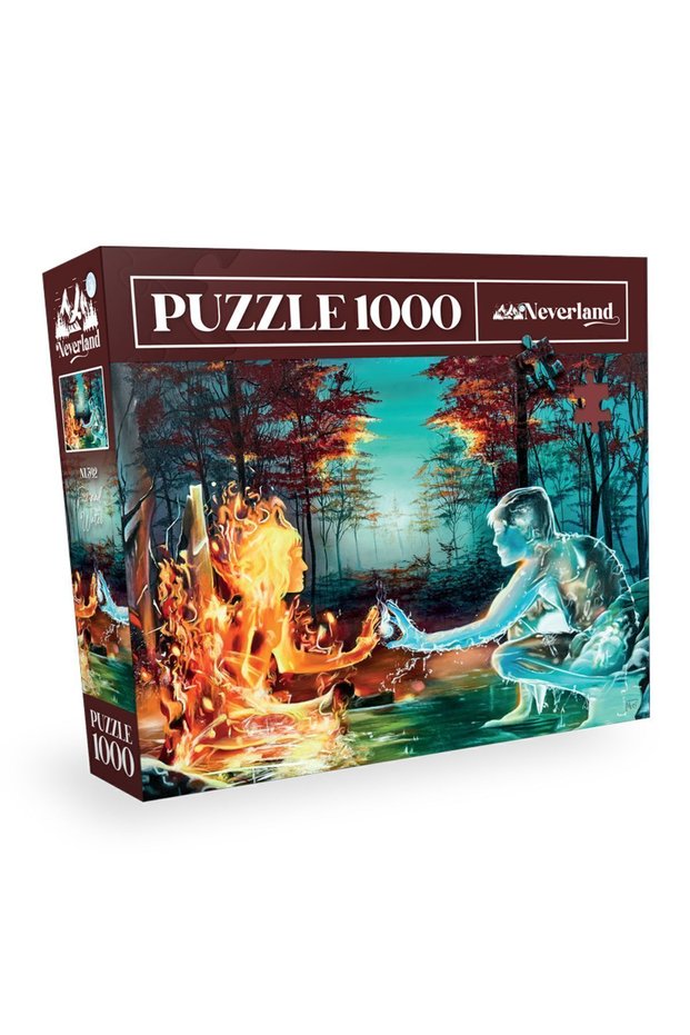 1000 Piece Puzzle - Fire and Water (Fire and Water)
