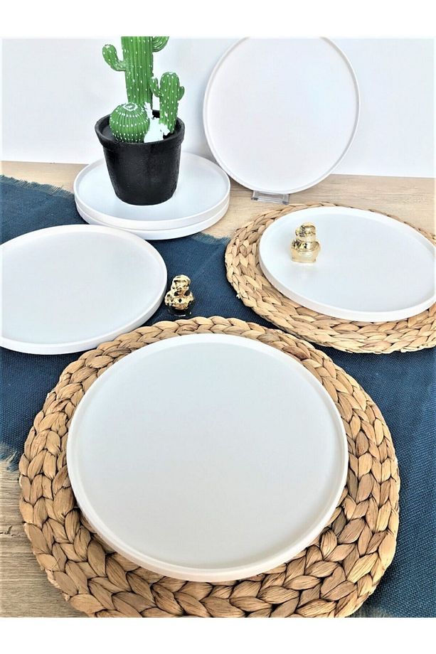 Stackable Mat Beyaz 6 Parça 6 Kişilik Servis Kahvaltı Takımı - 3