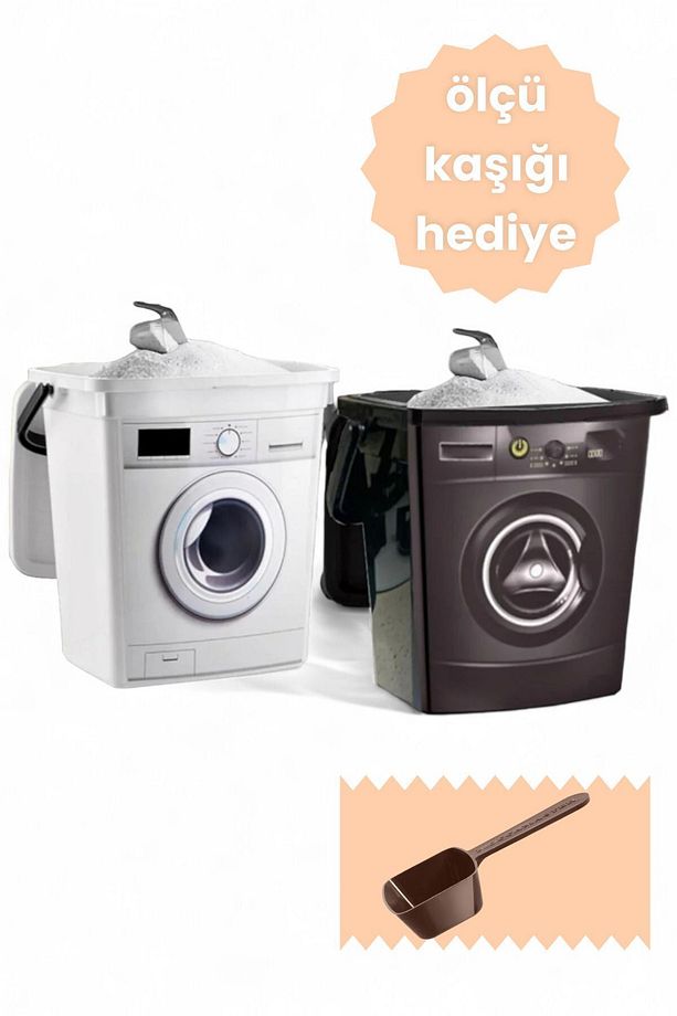 12 Litre Dekoratif Deterjanlık Deterjan Kutusu Deterjan Kabı - 6 6l Makine Şekilli - 1