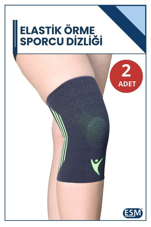 Knitted Medical Sportsman Knee Brace Women Men Volleyball Sport Kneepad Mizuno Cyclist Knee Protective Pad 2Pcs