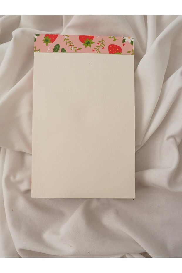 Strawberry Notebook with Envelope Design - 3