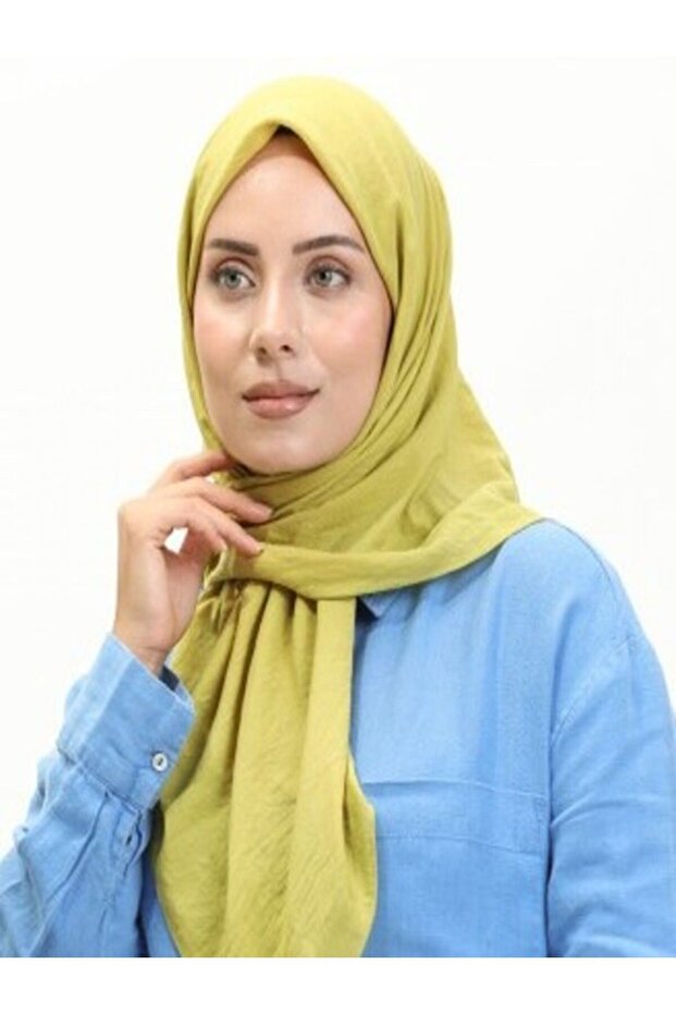 وشاح ناعم بلون سادة - 2