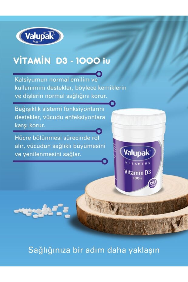 Vitamin D3 60 Tablet - 3
