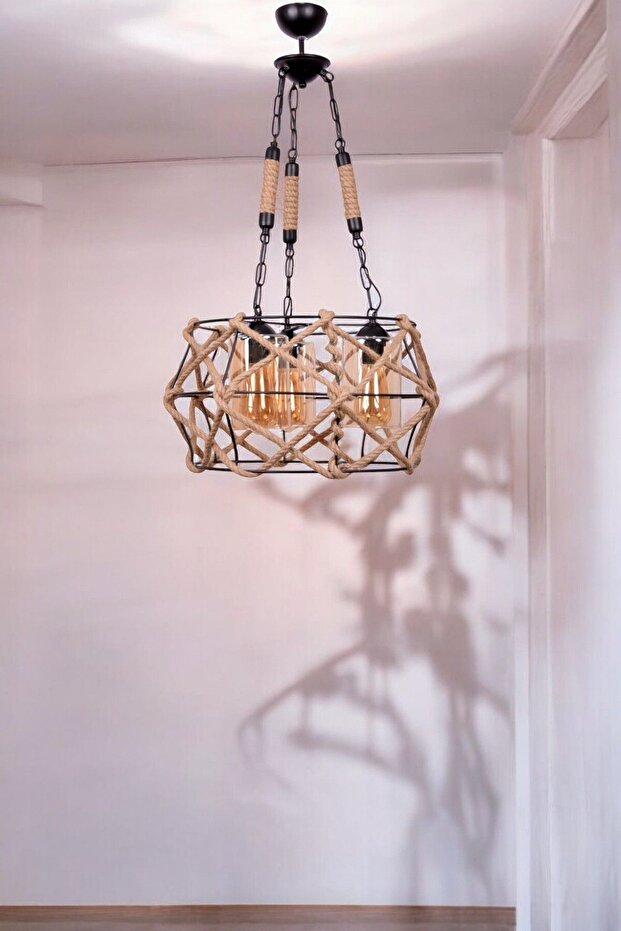 BEYZA 3LÜ MODERN HALATLI AVİZE - 3