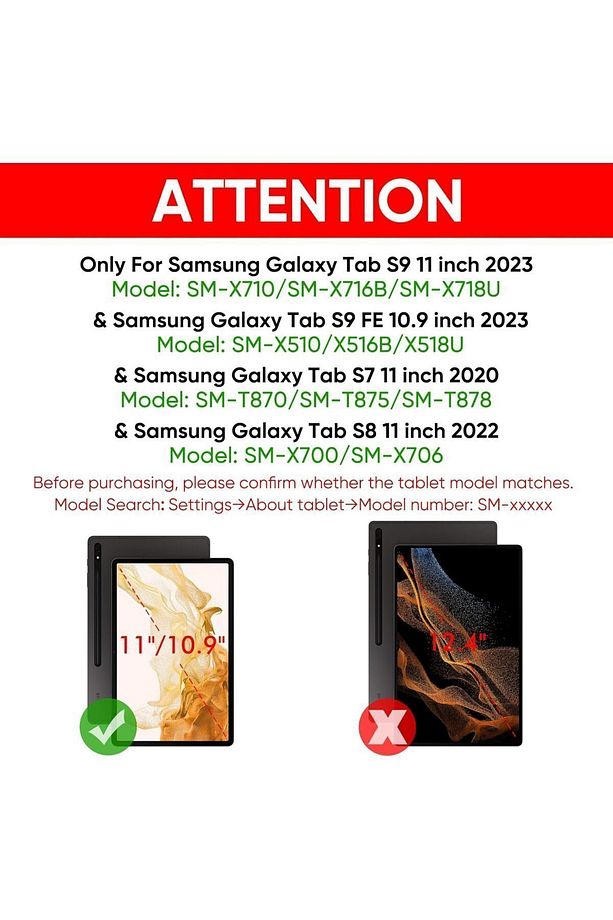 Galaxy Tab S10 Fe/s9 Fe 10.9 Inch Uyumlu Magic Keyboard Touchpad Rgb Işıklı Klavyeli Kılıf - 3