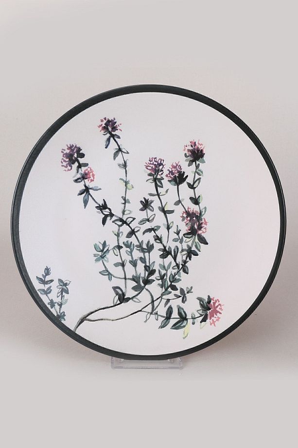 Çiçek Bahçesi Servis Tabağı 25 Cm 6 Adet - 18938-39-40-41-42-43 - 6