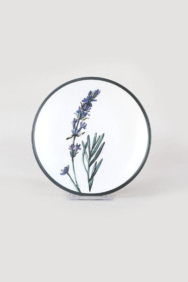 Çiçek Bahçesi Pasta Tabağı 20 Cm 6 Adet - 18938-39-40-41-42-43 - 6