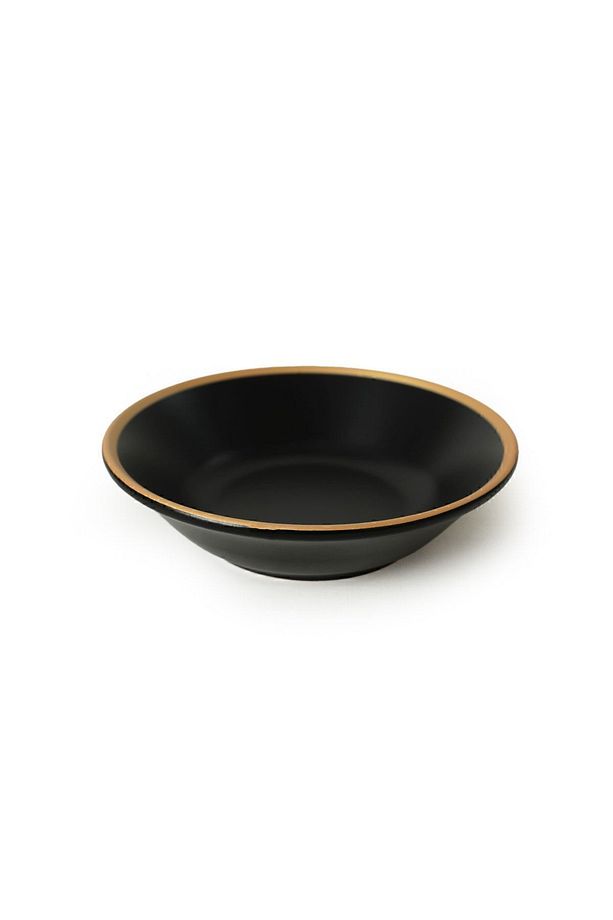 Mat Siyah Gold File Hitit Yemek Tabağı 18 Cm 6 Adet - 3