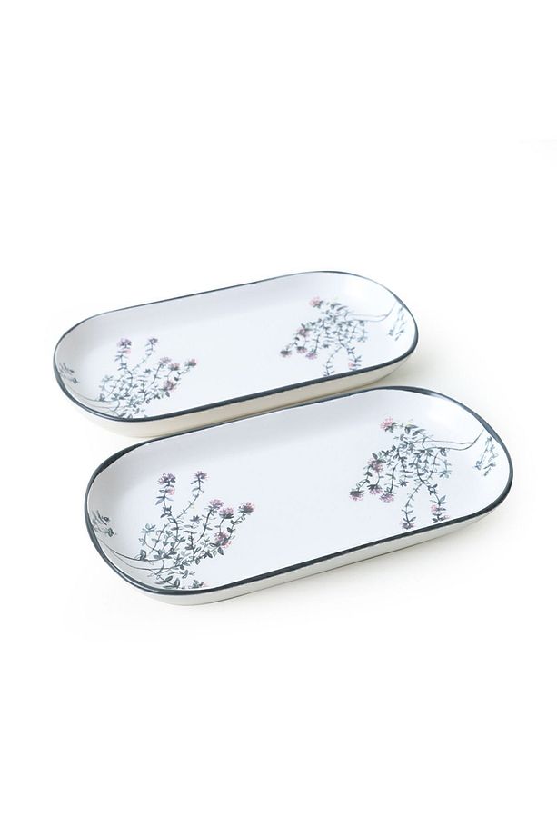 Çiçek Bahçesi Noyan Kayık Tabak 28 Cm 2 Adet 18938 - 5