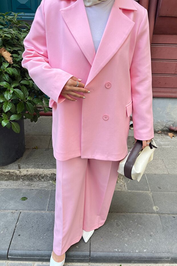 Oversize Blazer Takım - 5