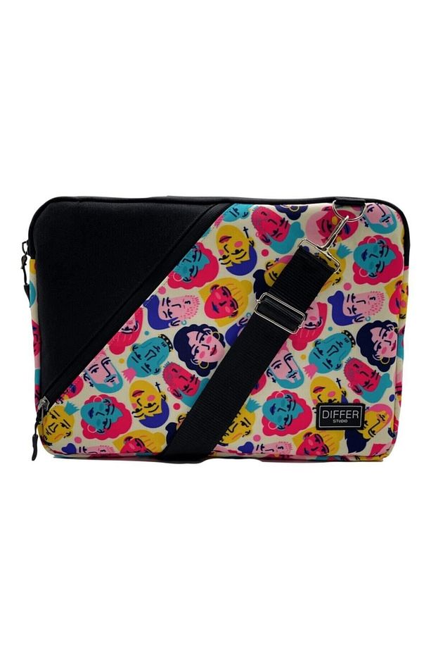 15.6'' Inç Insan Desen Unisex Su Geçirmez/askılı/laptop/macbook/notebook/kılıf/çanta. - 5