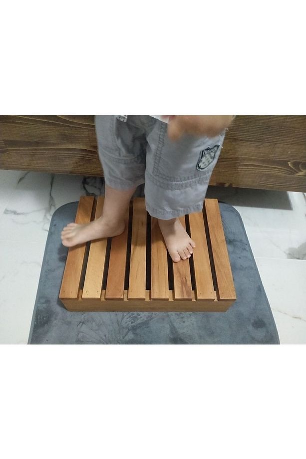 Ahşap Çocuk Lavabo Önü Ve Klozet Önü Basamağı ( Kurulu Ürün ) - 3