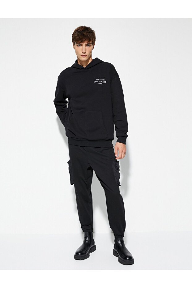 Erkek Kapşonlu Sweat - 2