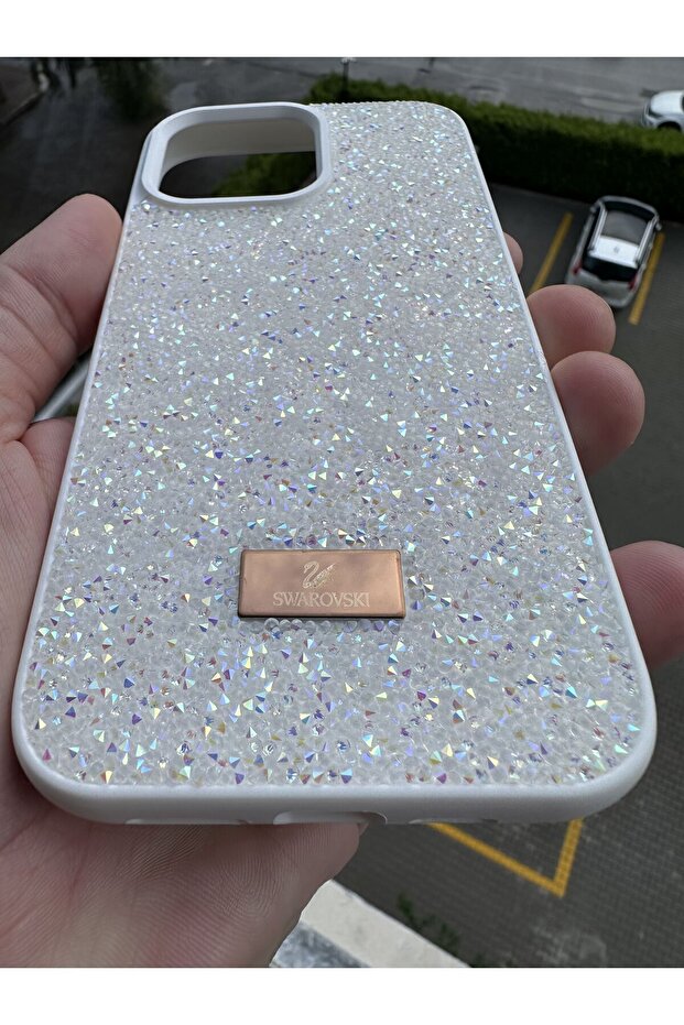 iPhone 15Pro Compatible Stoned White Case - 3