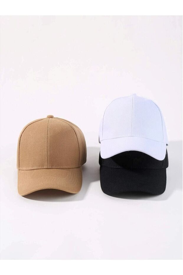 Sports Hat Unisex 3 Pieces Adjustable with Velcro on the Back