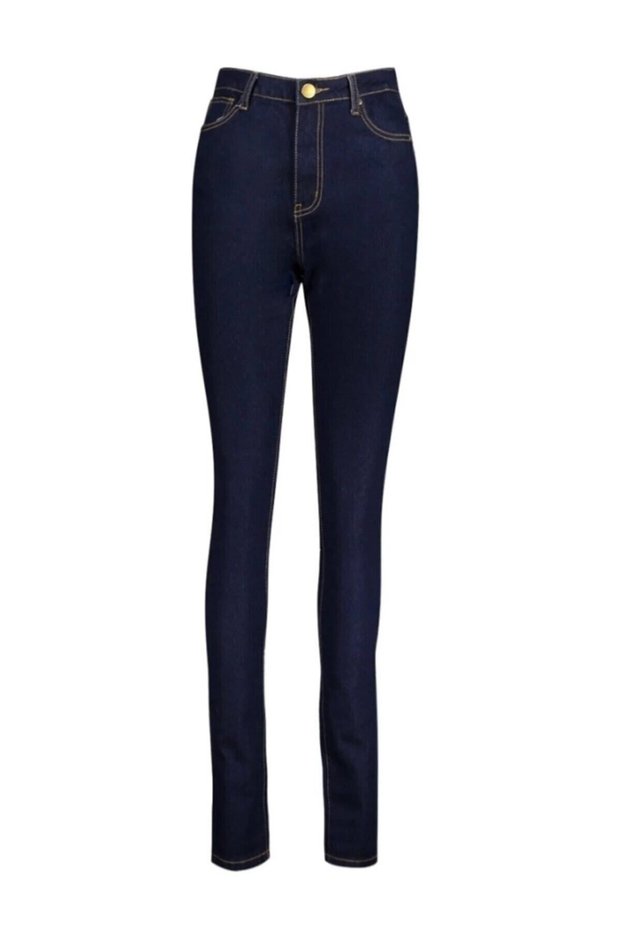 Blue Color No Fade Skinny Jeans Trousers