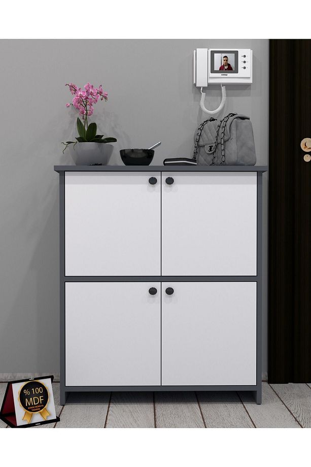 Torre Ayakkabılık,%100 MDF,Kolay Kurulum,ÇokAmaçlı Dolap - 1