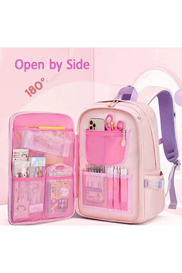 حقيبة مدرسية أصلية ذات جودة مقاومة للماء متعددة الأقسام من أرنب - 4