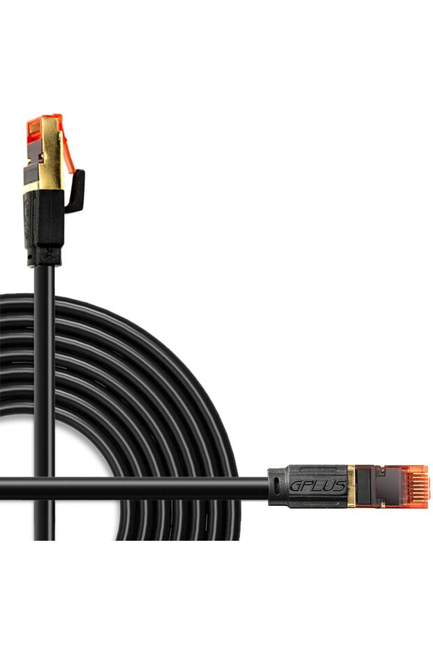 Cat8 10 Metre S/FTP 40G 2000Mhz 26AWG PIMF Örgülü Folyo Kaplama Network Ethernet Lan Kablo 10M - 1