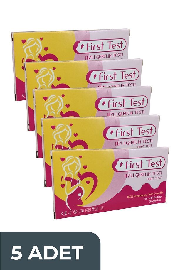 (HIZLI GEBELİK TESTİ) Çabuk Test Hamilelik Testi 5 Adet - 1