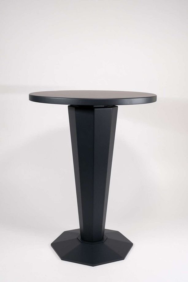 Tekli Piramit Yan Sehpa Ahşap Mdf Siyah 55 Cm Gd-m0101-2 - 7
