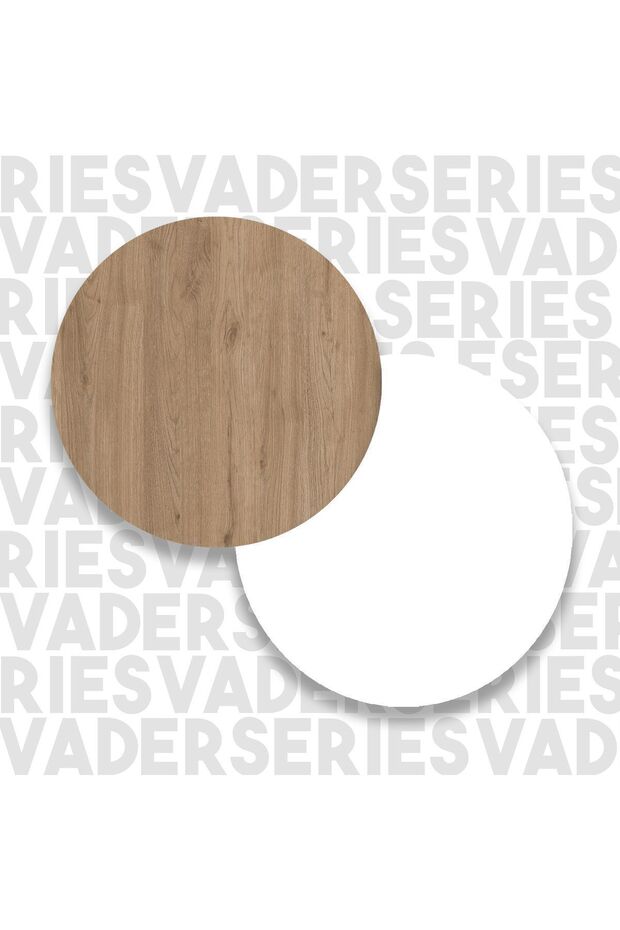 Vader Çalışma Masası Bilgisayar Masası Raflı Sepet-Beyaz VR1-SW - 7