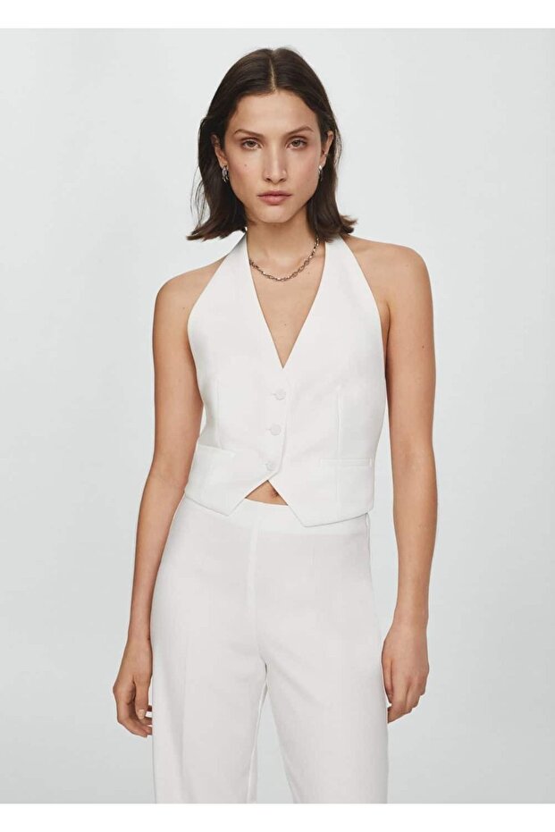 Düğmeli takım yelek - 1