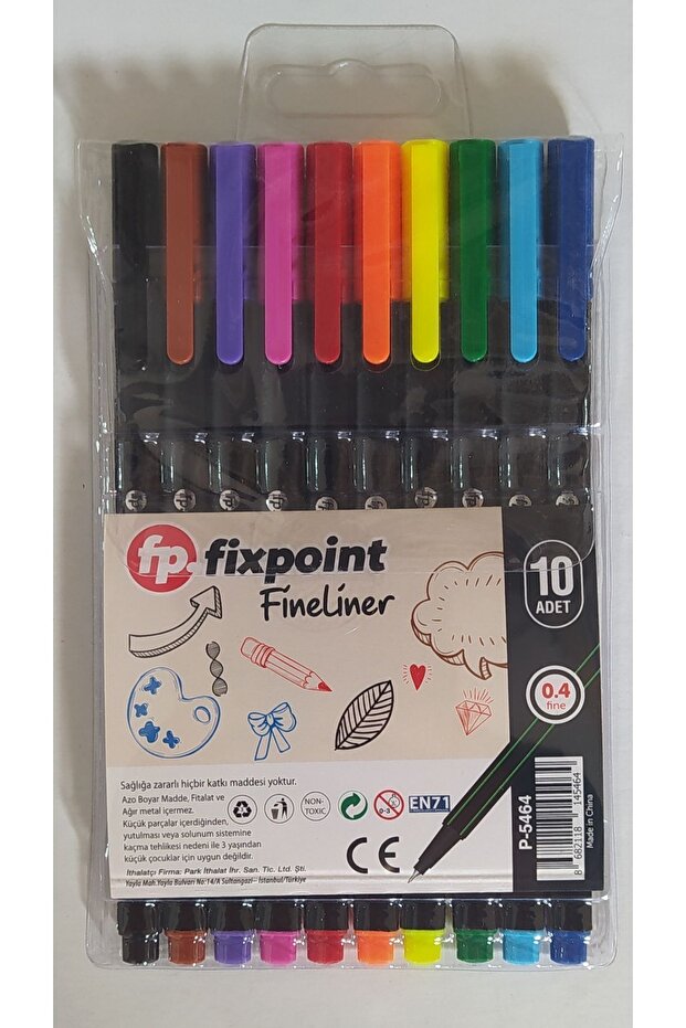 10 Renk Fineliner - 2
