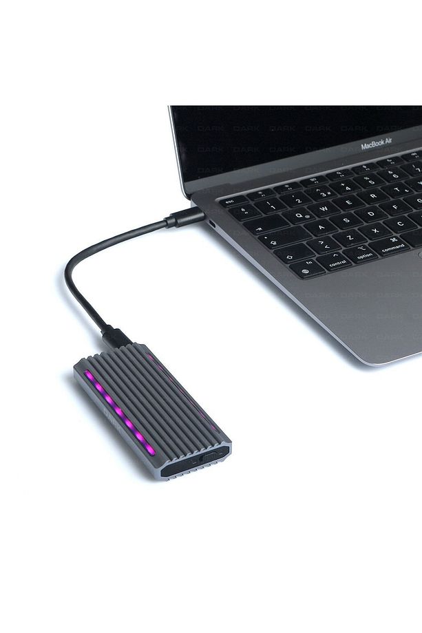 Usb 3.2 Gen2 Type C - M.2 Nvme & Ngff Sata Ssd Rgb Led'li Disk Kutusu - 3
