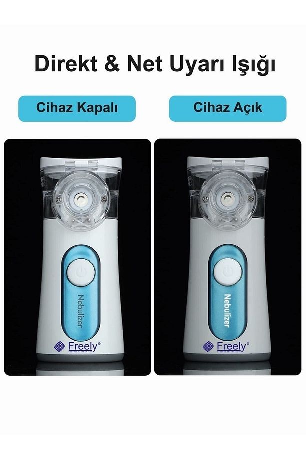 Un300 Taşınabilir Mesh Nebulizatör Yeni Şarj Edilebilir Güçlü Batarya - 4