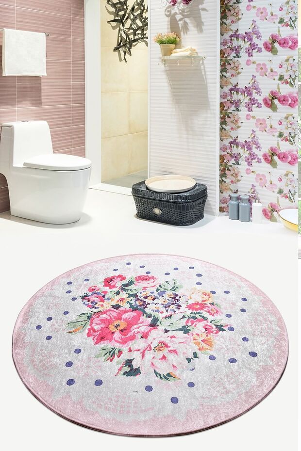 Florens Diameter 140 Bathroom Rug, Mat Set