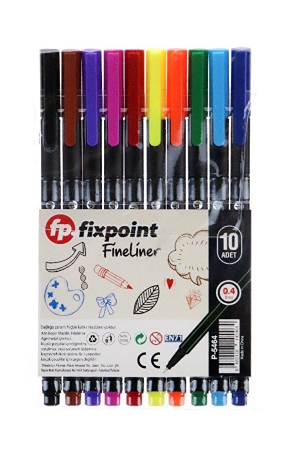10 Renk Fineliner - 1