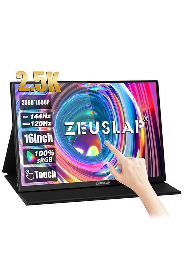 P16kt 16'' 2560x1600 144hz 2k Ads-ıps Panel Type-c 100% Srgb Dokunmatik Monitör - 1