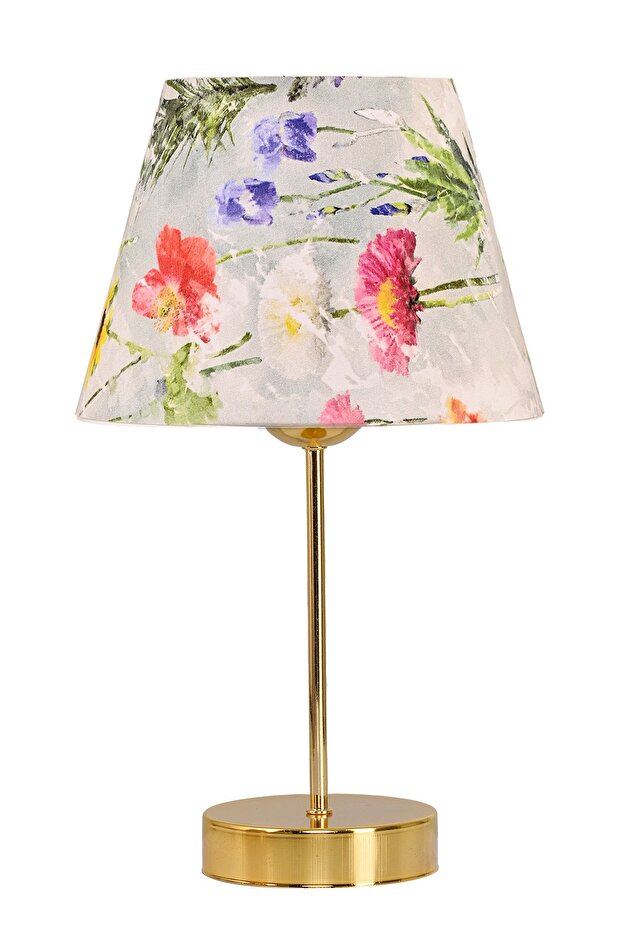 عاكس الضوء منقوشة بالزهور المعدنية الذهبية - 3