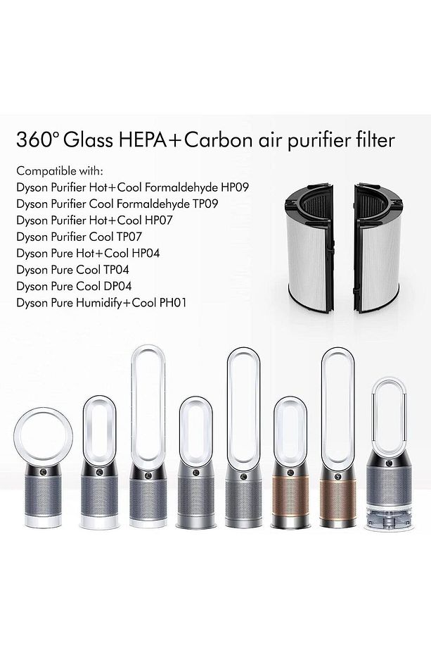 Dyson Hp04 Tp04 Dp04 Ph04 Hp09 Tp09 Hp07 Tp07 Ph03 Ph01 Uyumlu 360° Hepa Karbon Filtre - 2