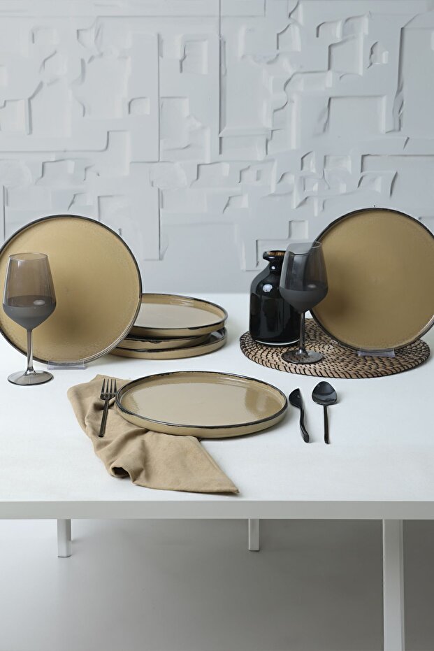 Vintage Style Stackable Servis Tabağı 27 Cm 6 Adet 21734 - 3