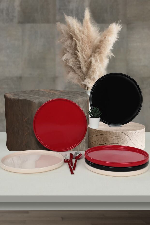 Yılbaşı Özel Noble Stackable Servis Tabağı 27 Cm 6 Adet - 3